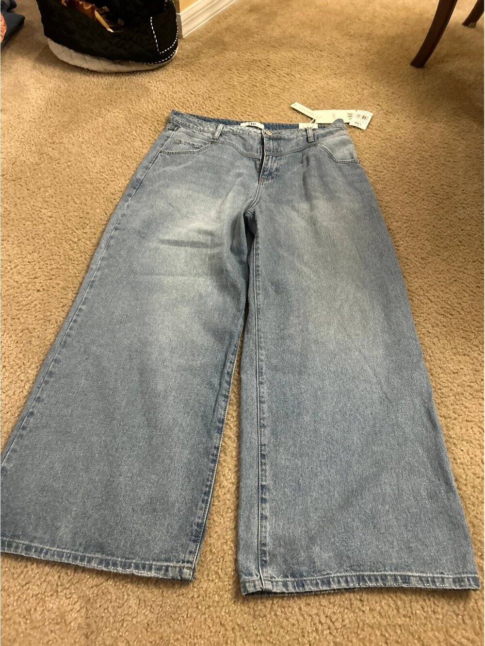 E288 ymi 11/30 baggy pants extra wide comfy jeans new